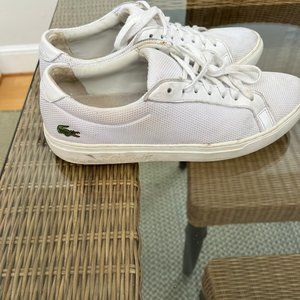Lacoste White Tennis Shoes Size 9